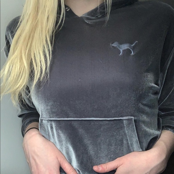 PINK grey hoodie - Picture 3 of 4